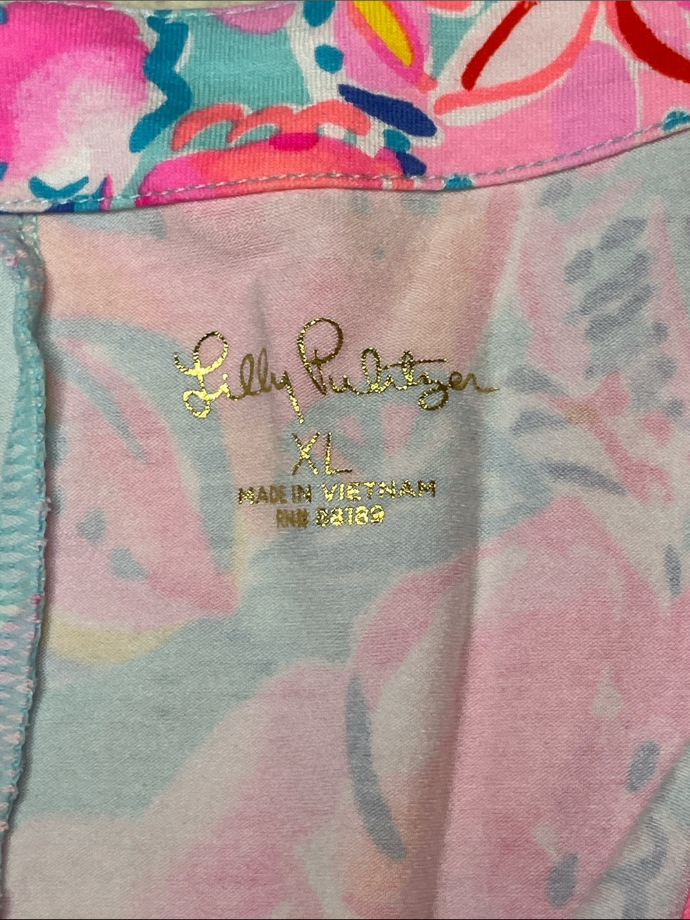 Lilly Pulitzer-“Sophiletta” UPF 50+ Dress in vibrant pink & blue print-XL - Picture 7 of 8
